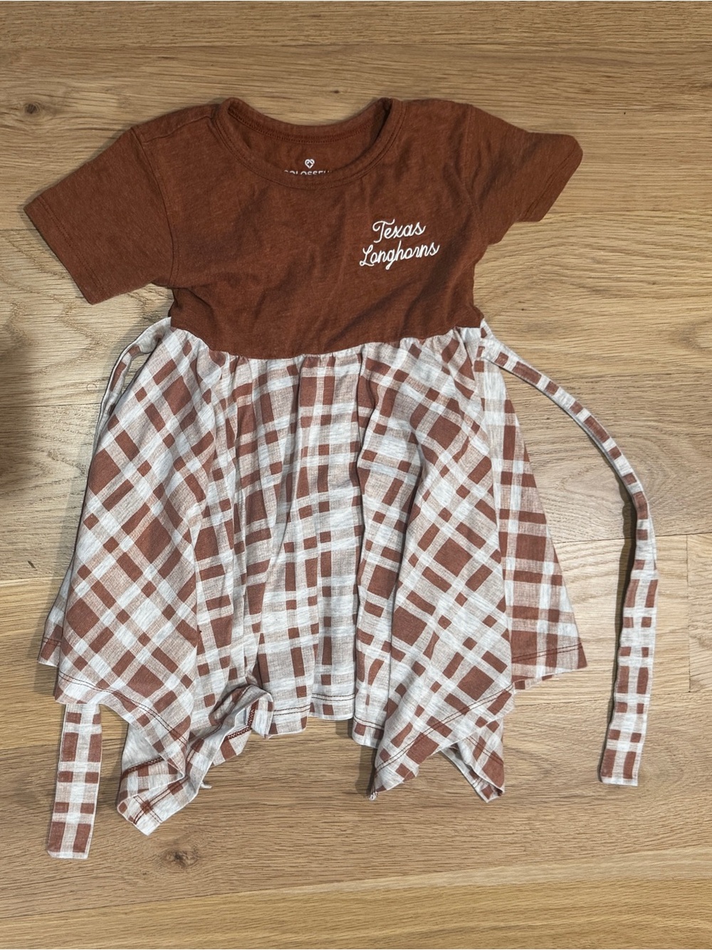 Texas Longhorns UT Girls' Plaid Dress 3T
